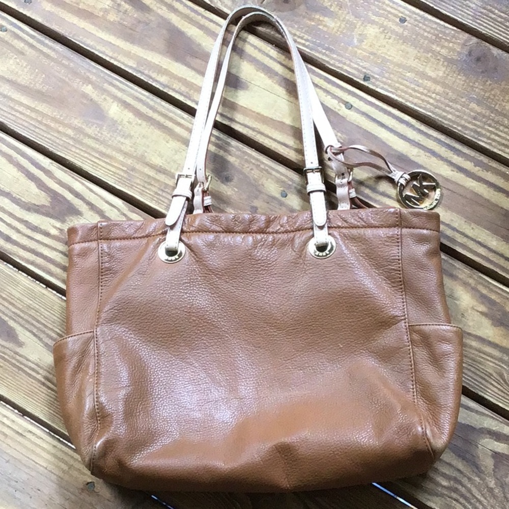 Michael Kors Tan Leather Shoulder Bag